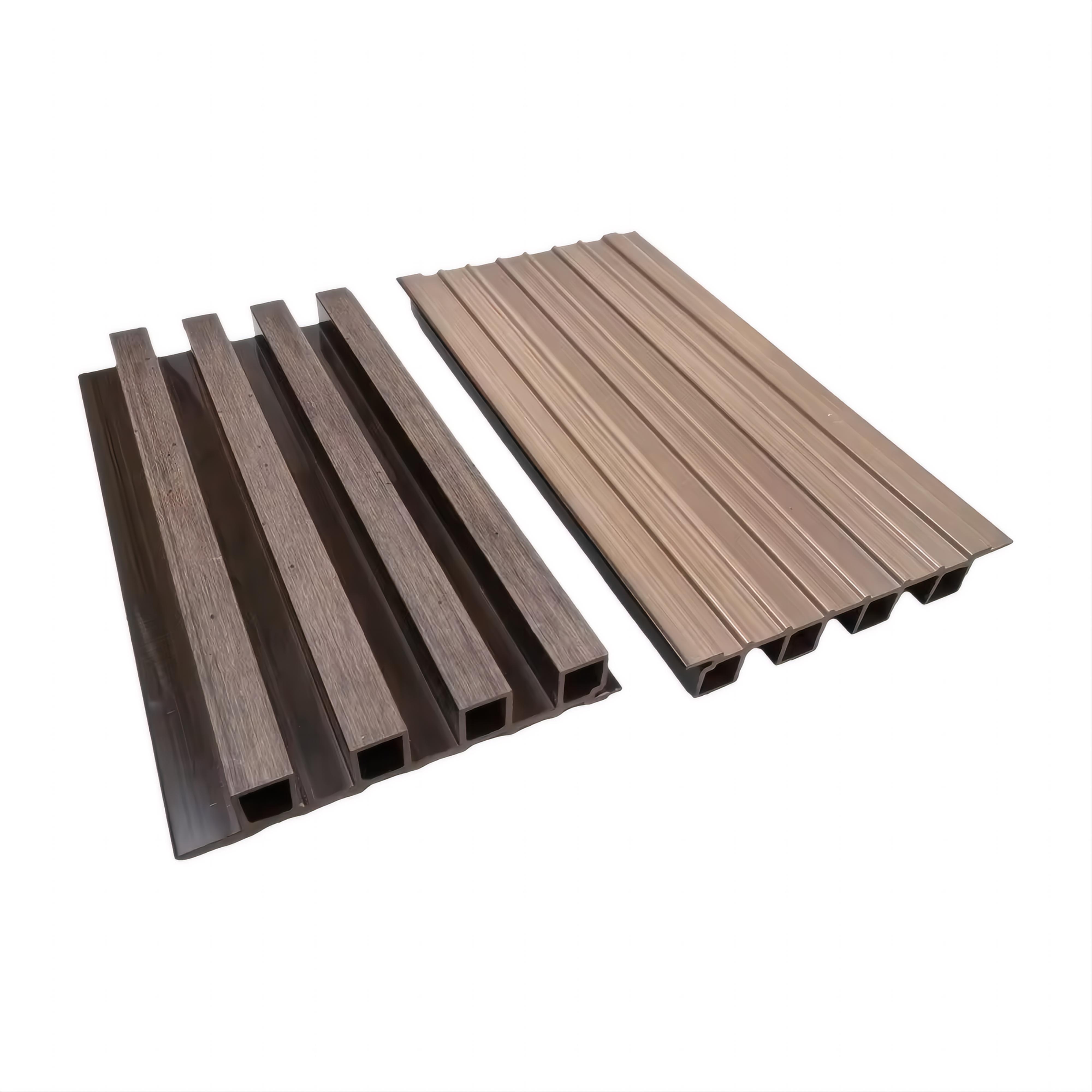 Wood Texture Outdoor Courtyard WPC Wood Plastic Composite Wall Panel with ASA Co-Extruded Technology 