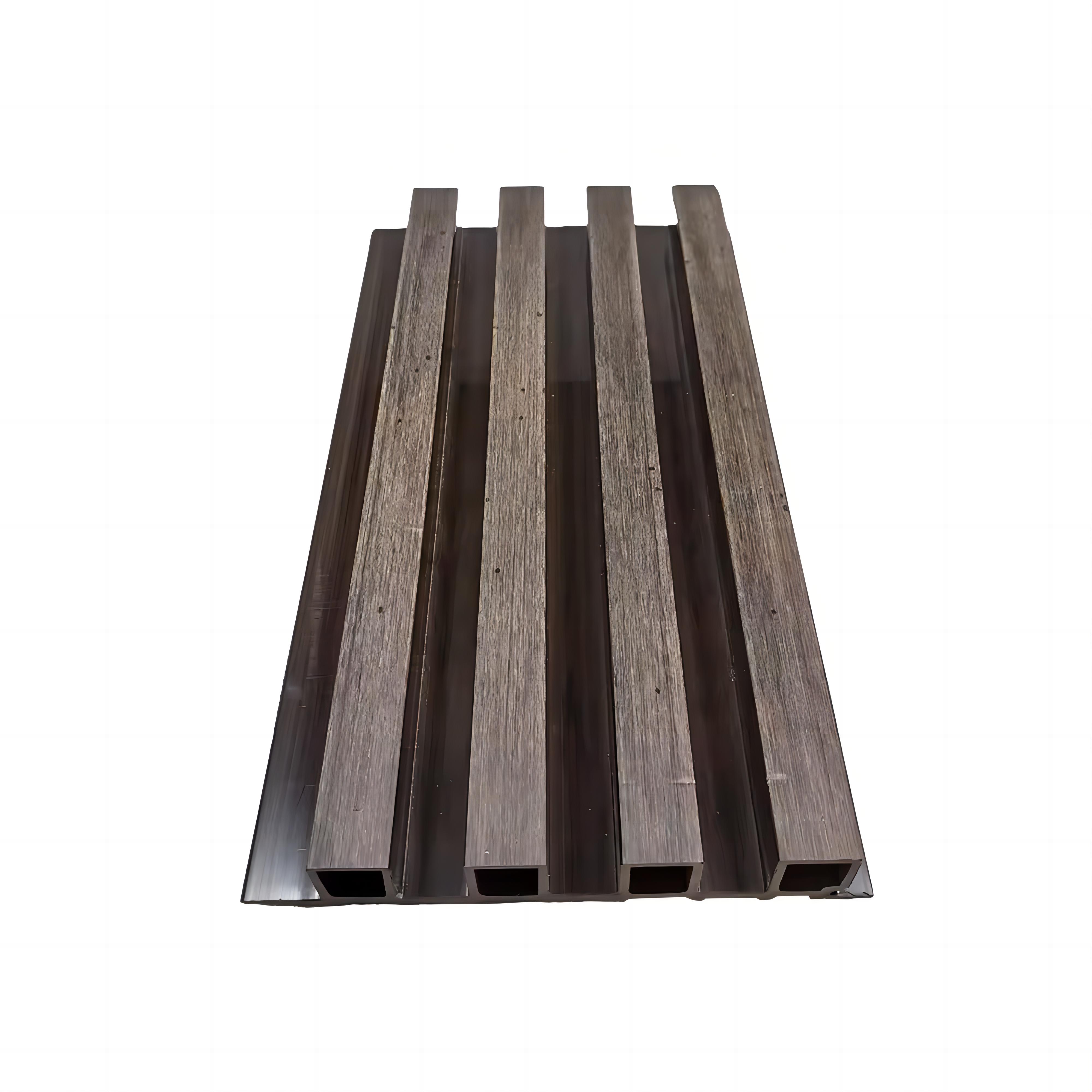 Wood Texture Outdoor Courtyard WPC Wood Plastic Composite Wall Panel with ASA Co-Extruded Technology 