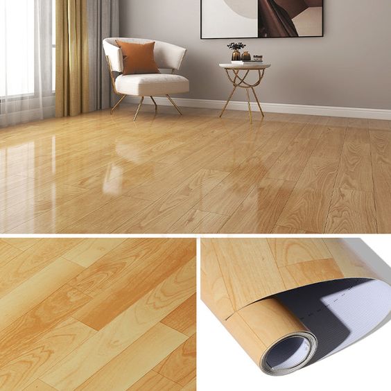 Plastic Wood Grain Commercial Flooring Roll Carpet Sheet Vinyl Pvc Floor Roll Linoleum Floor for Decorate