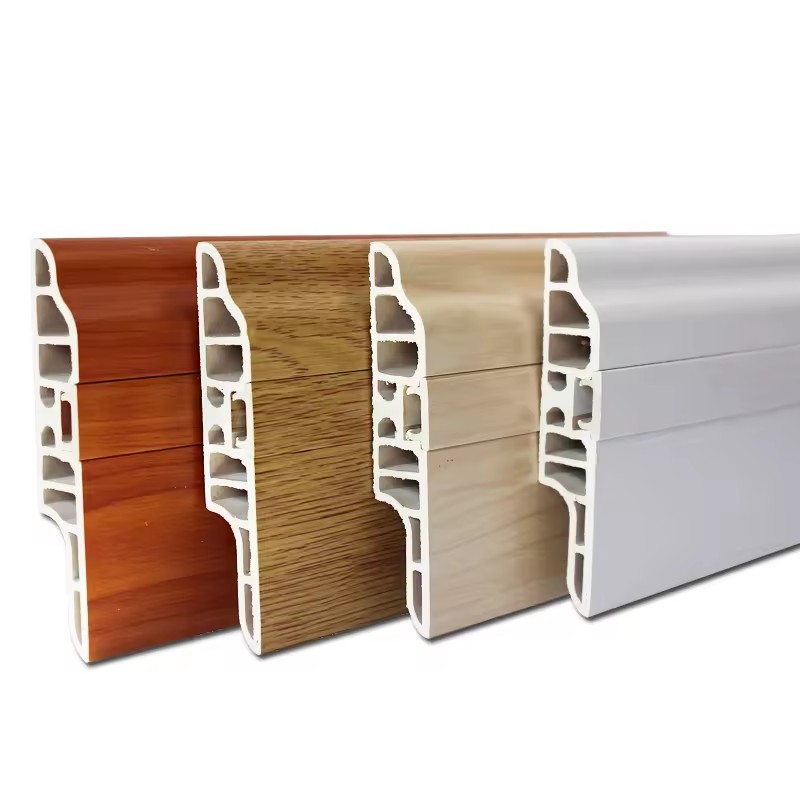 Skirting Board PVC Wall Base Plastic Trim Molding Waterproof Skirting Board Modern PVC Skirting Baseboards With Corner Connector