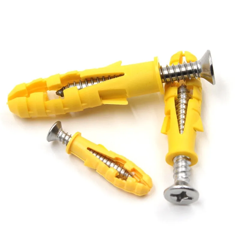 M8 Screws Fasteners Stainless Steel Expansion Bolt,Yellow Stainless Steel Plug Metal Plastic Internal Expansion Screw For Decking Accessories