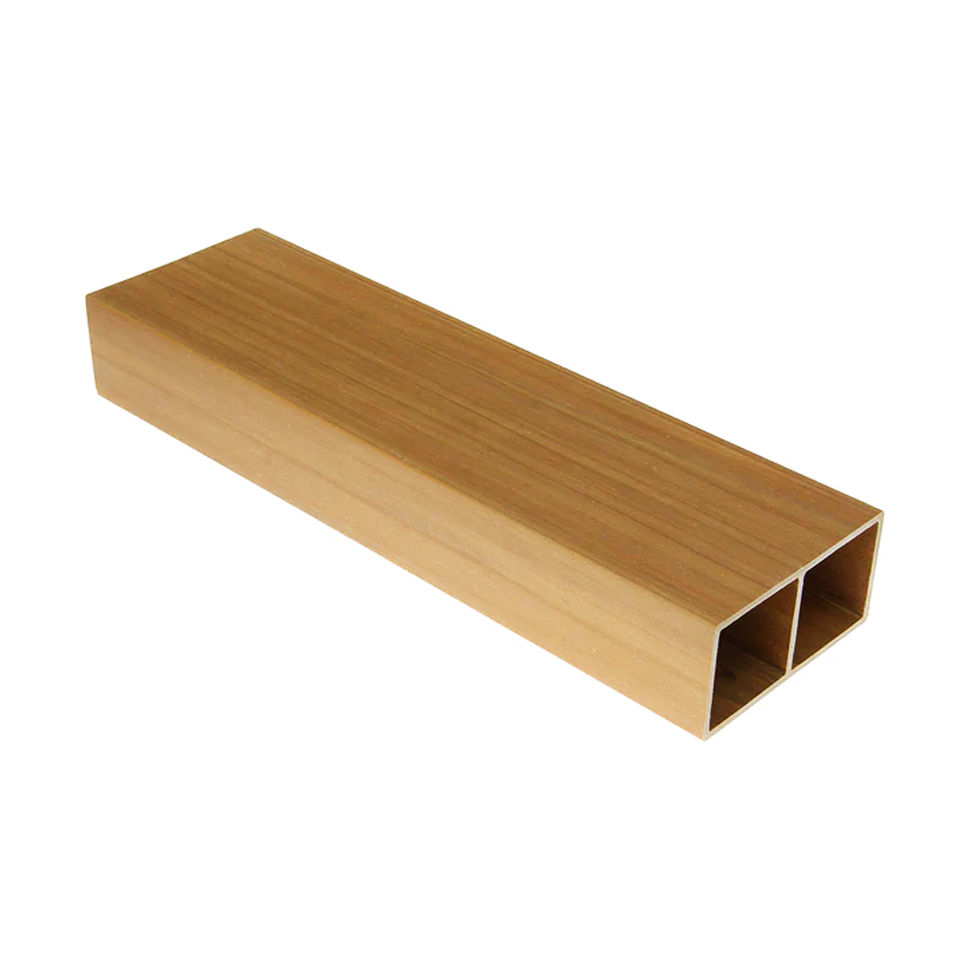 WPC Wood and Plastic Composite Square Timber Tube for Interior Decorative Hollow Wooden Batten