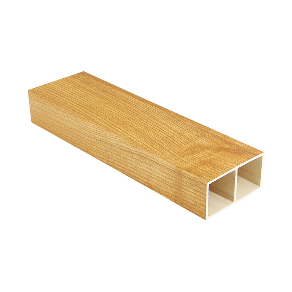 WPC Wood and Plastic Composite Square Timber Tube for Interior Decorative Hollow Wooden Batten