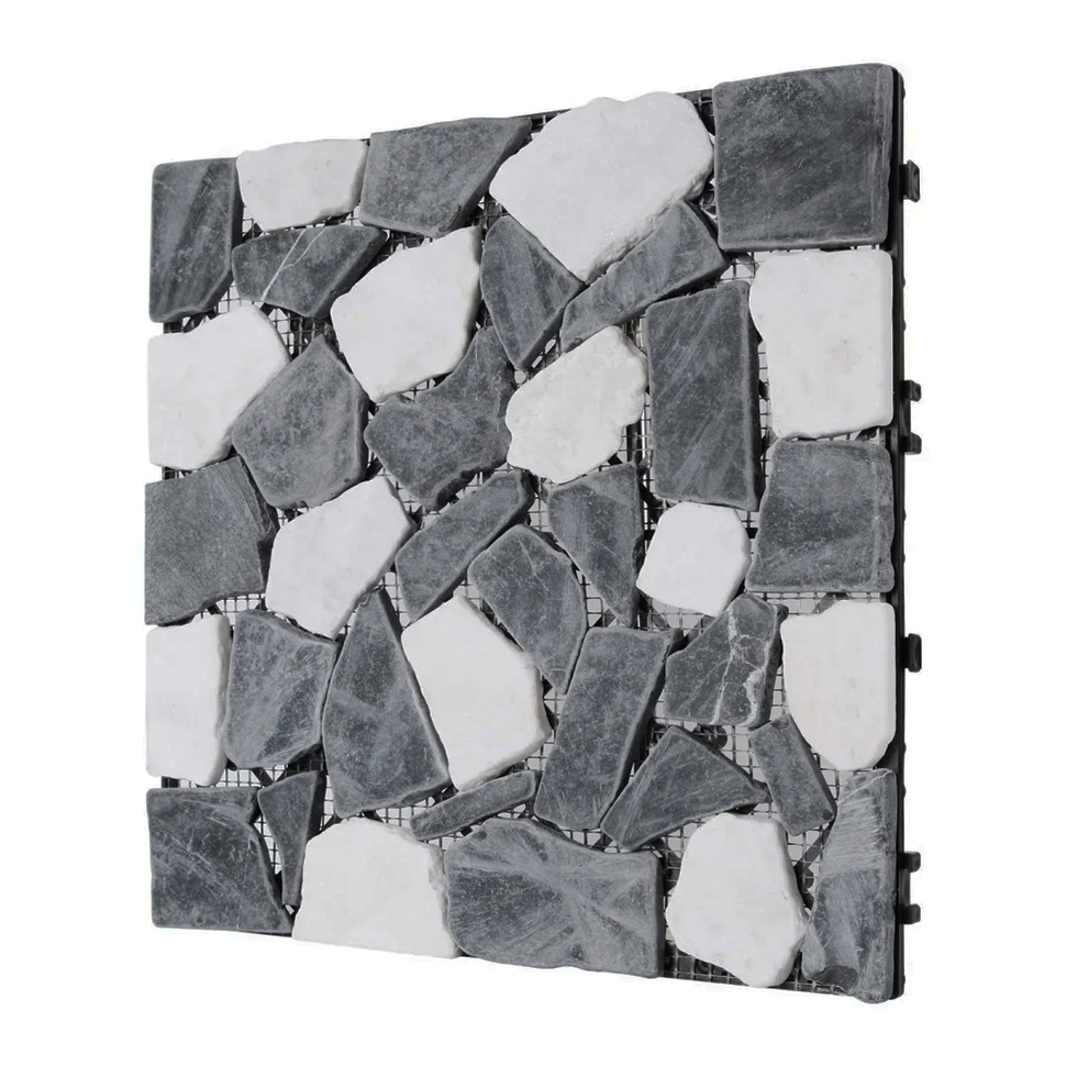 DIY Marble Stone Floor Tile Durable Garden Patio Balcony Outdoor Decoration Interlocking Deck Tile