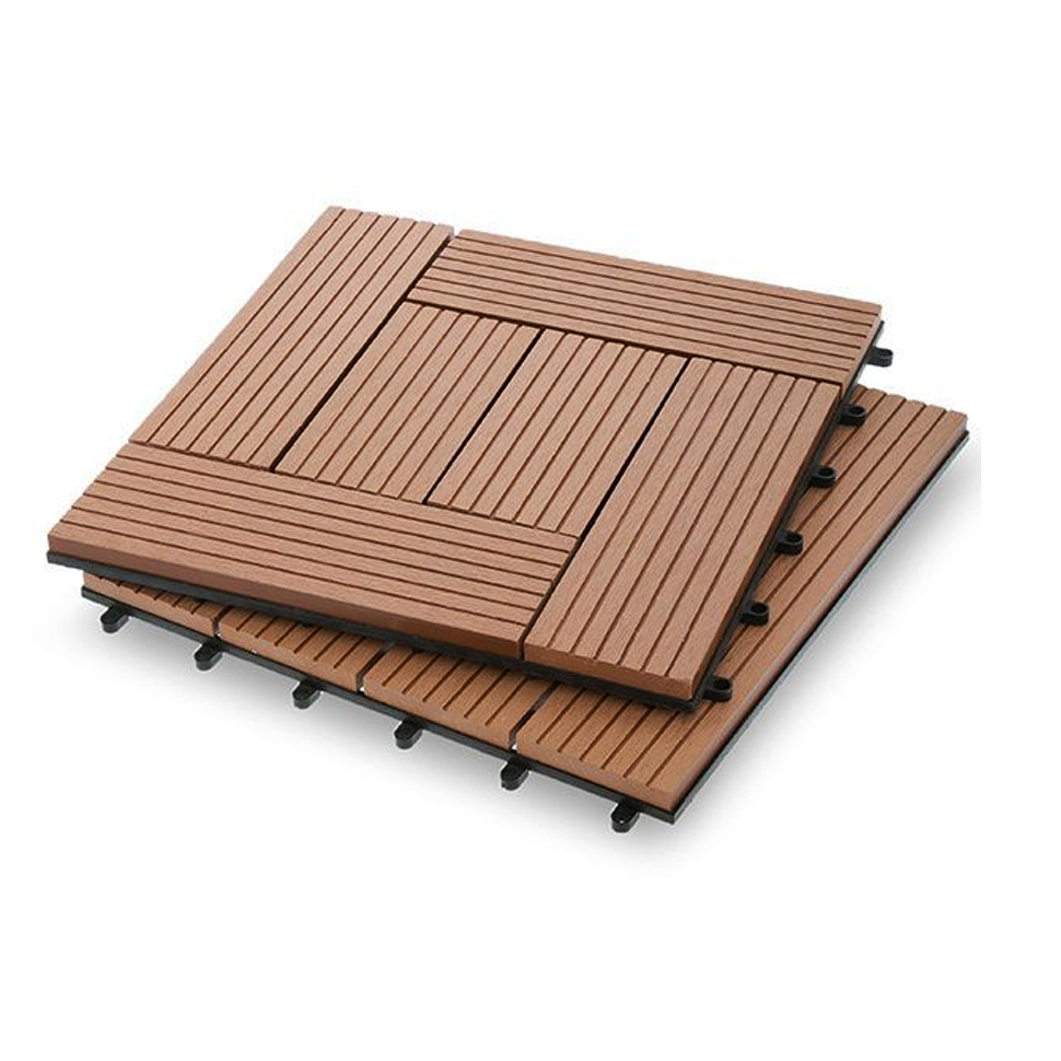 WPC DIY Tiles Wholesale Composite Decking Tiles WPC Deck Tiles Outdoor Home Garden Floor Tiles