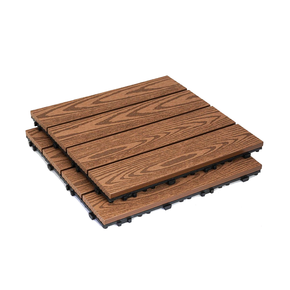 Seamless Design wpc deck wpc decking tiles outdoor floor for exterior decoration