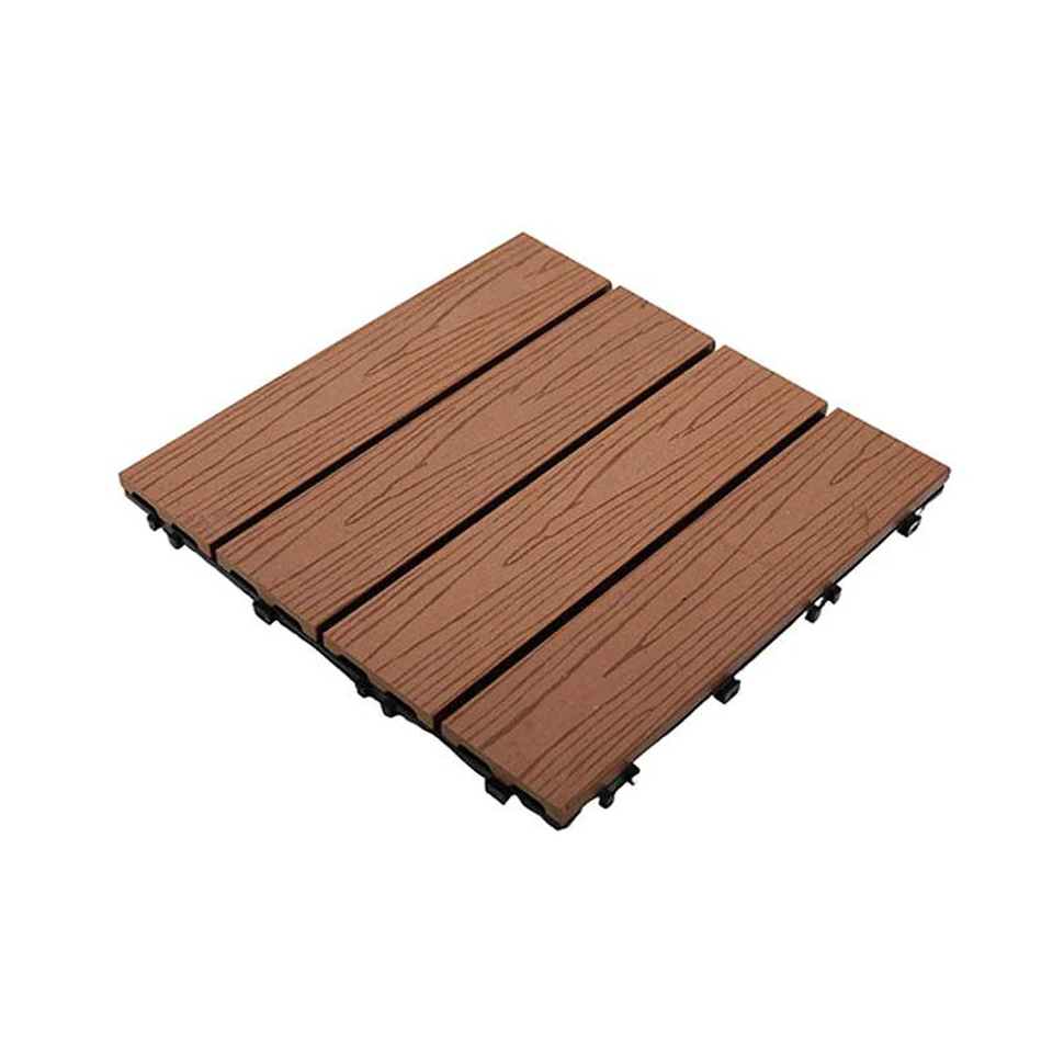 Outdoor Wood Plastic composite DIY Decking wood flooring 3D embossed WPC flooring composite deck