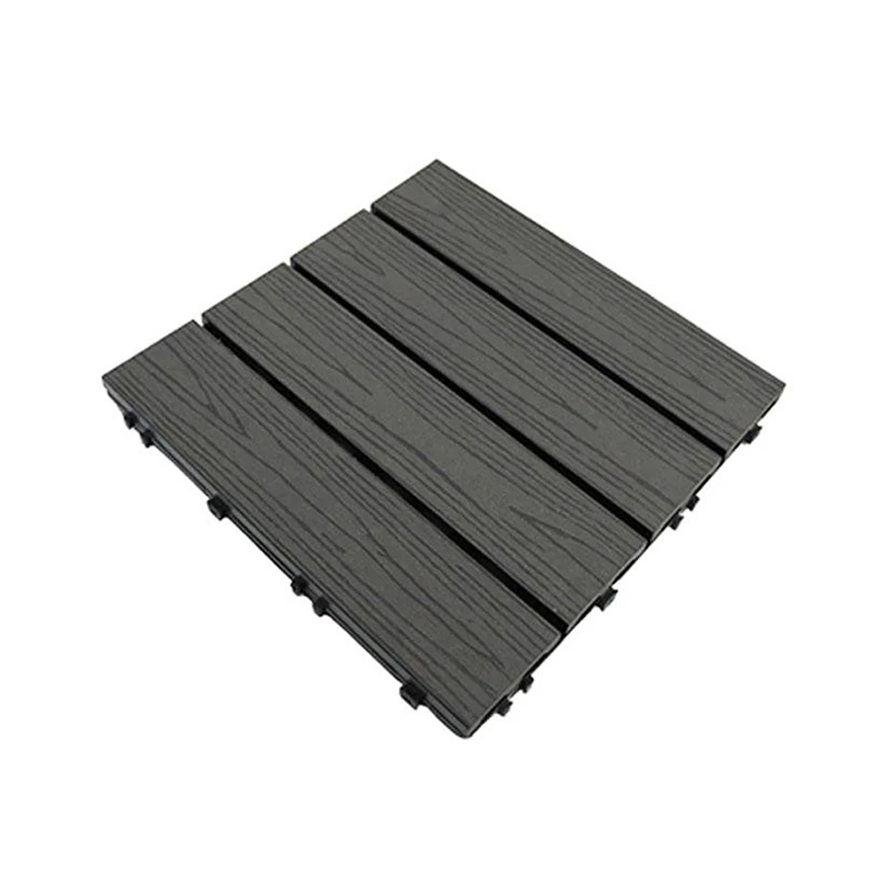 Outdoor Wood Plastic composite DIY Decking wood flooring 3D embossed WPC flooring composite deck