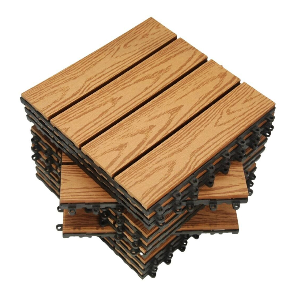 Seamless Design wpc deck wpc decking tiles outdoor floor for exterior decoration