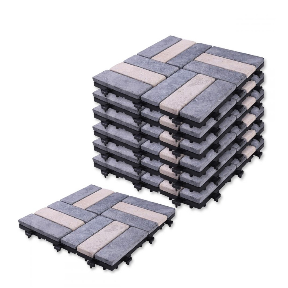 Natural Look Home Garden Slate Deck Tiles Stone Deck Tiles Paito Stone DIY Tiles 