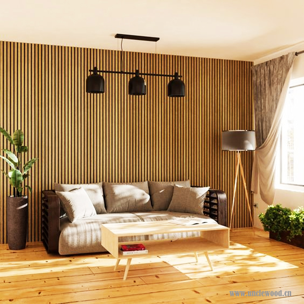 Fluted WPC Wall Cladding Eco-friendly Building PVC Decorative Covering Interior Wood Composite Wall Panel Interior