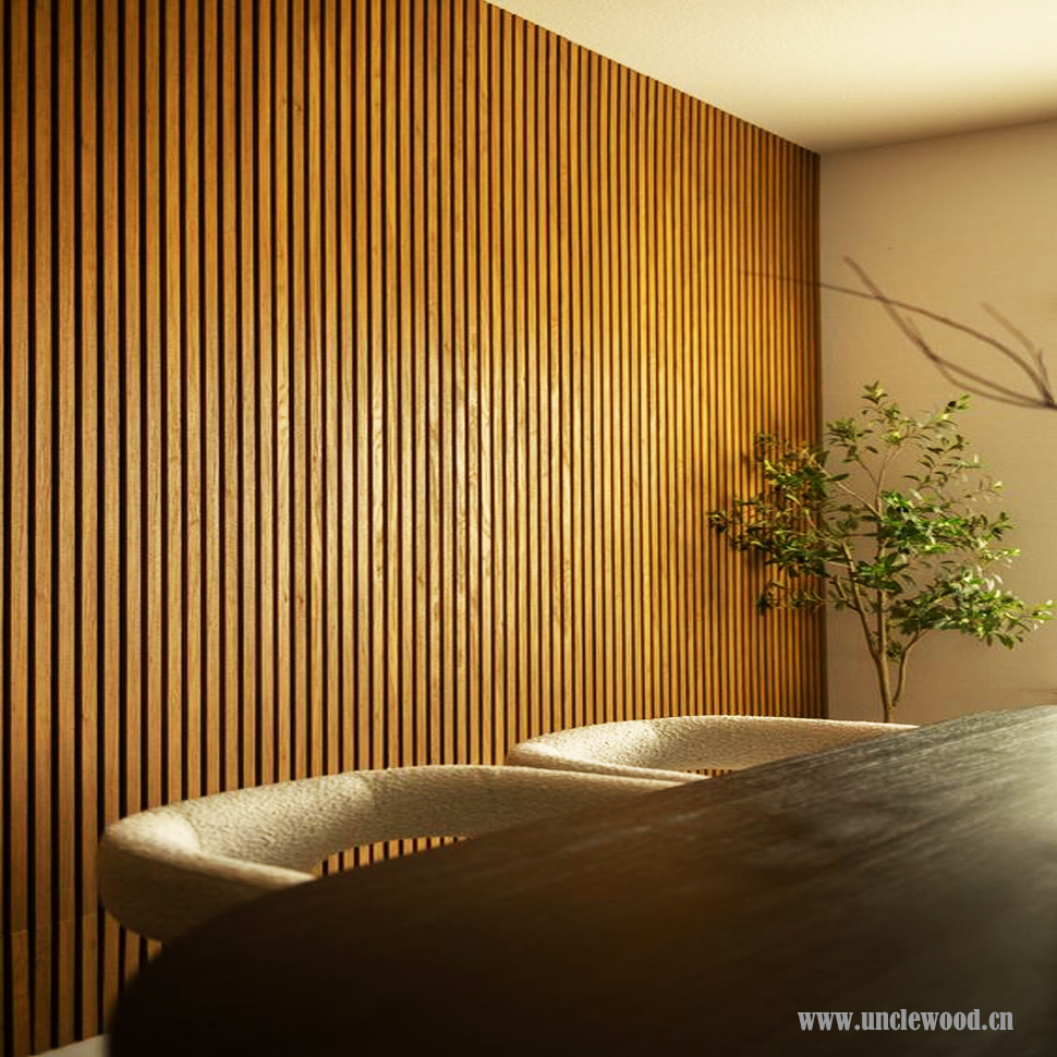 Fluted 3D Wood Wall Panel Cladding for Interior Design Decorative Wood Panels and Premium WPC Solid Wall Cladding