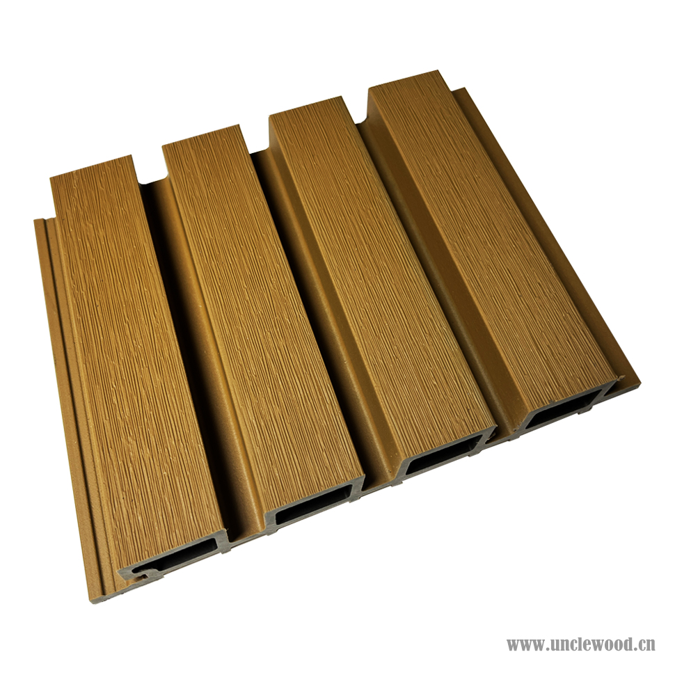 Decorative Wpc Outdoor Aritificial Fire-resistance Wood Wall Cladding