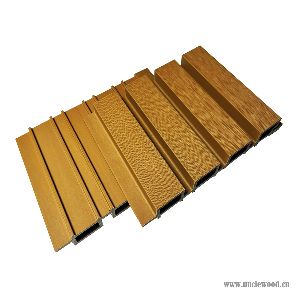 Decorative Wpc Outdoor Aritificial Fire-resistance Wood Wall Cladding