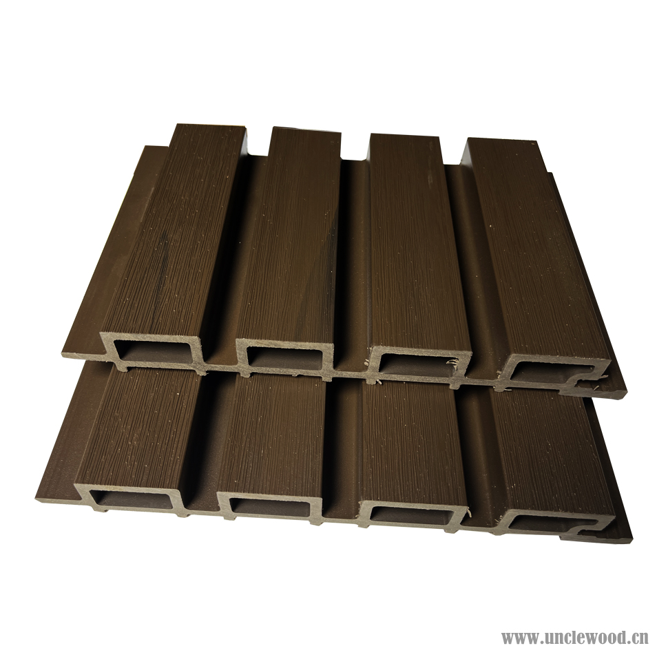 Outside co-extrusion wpc wall board building exterior decoration wood plastic composite cladding panel