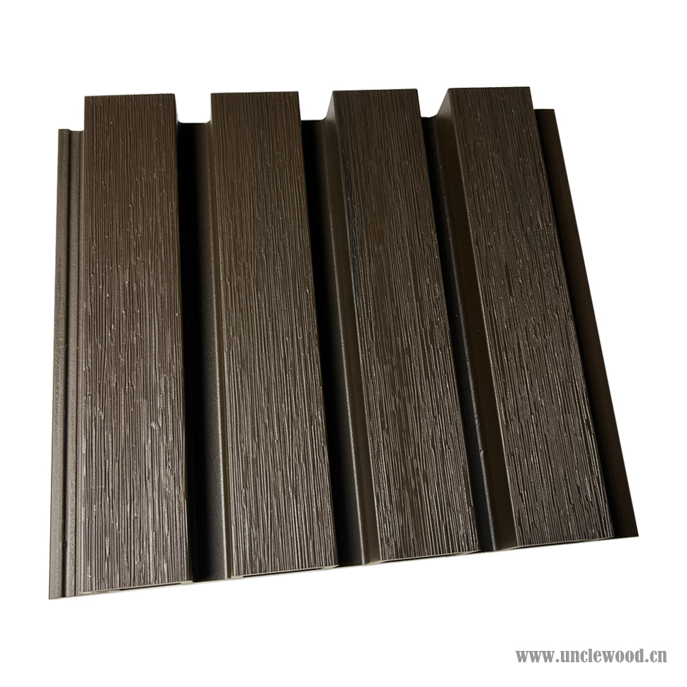 Outside co-extrusion wpc wall board building exterior decoration wood plastic composite cladding panel