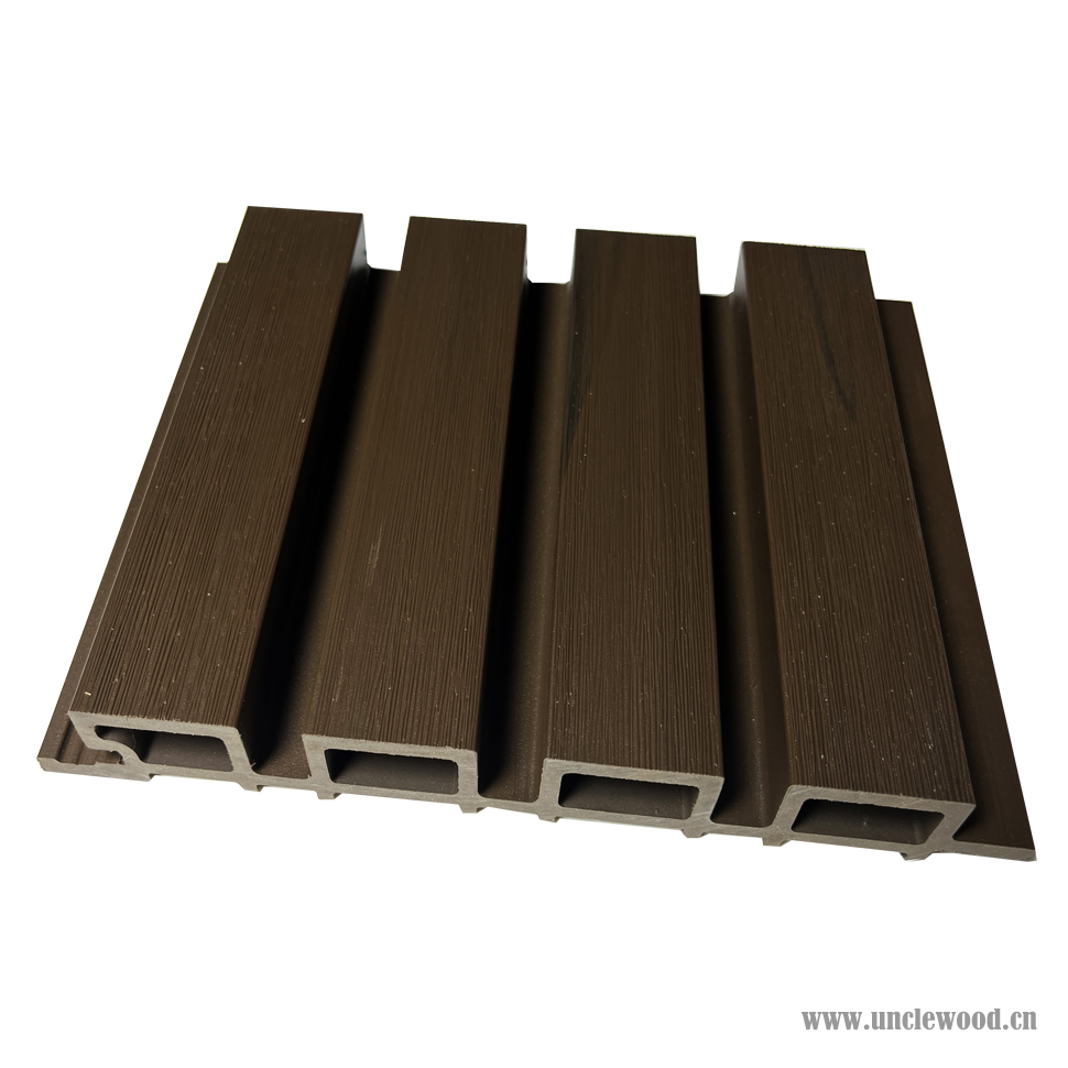 Outside co-extrusion wpc wall board building exterior decoration wood plastic composite cladding panel