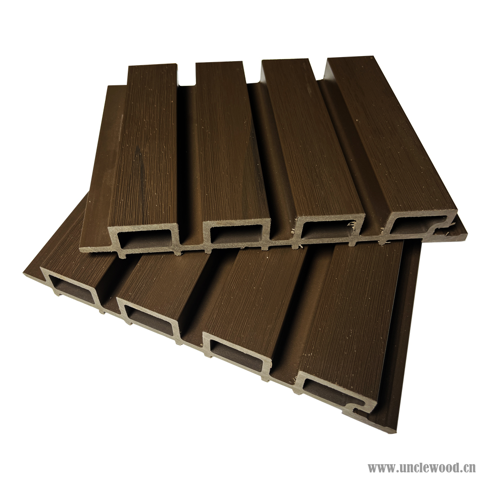 Outside co-extrusion wpc wall board building exterior decoration wood plastic composite cladding panel