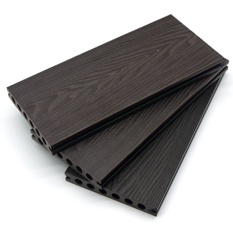 Building Material 3D Deep Embossed Outdoor WPC Board Wood Plastic Composite Decking 