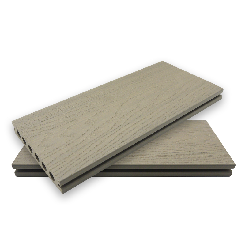 Exterior Terrace Wood Texture Waterproof Easy Installation WPC Composite Embossed Decking