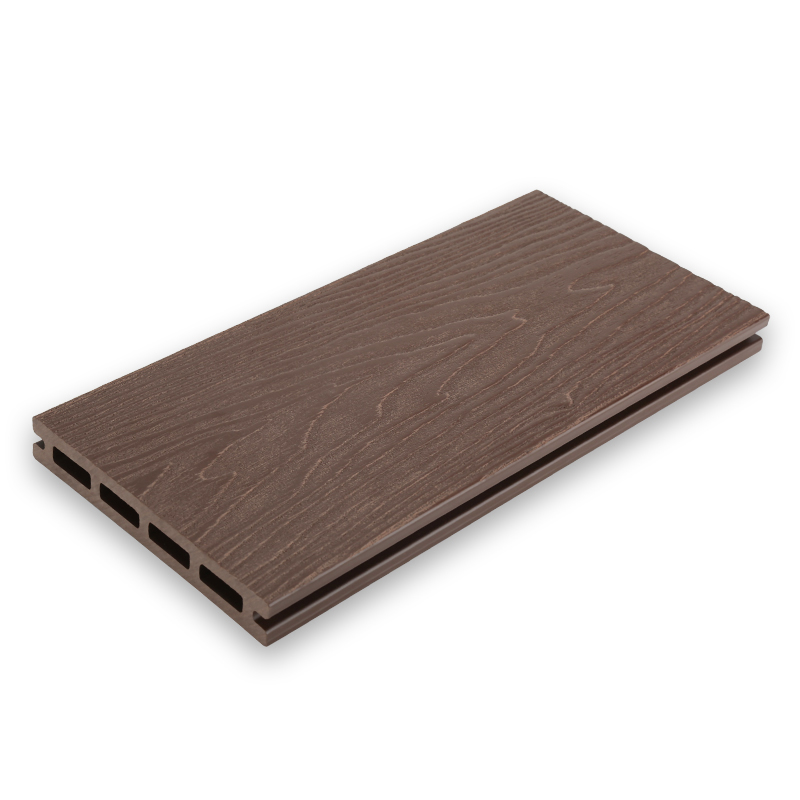 3D Wood Grain Quick Installing WPC Outdoor Flooring Hollow and Solid Wood Plastic Composite Board Durable Decking