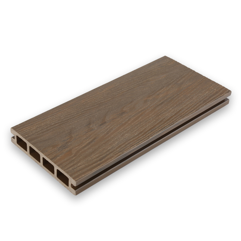 WPC Composite Outdoor Decking Flooring Solid Hard Wood Composite Decking Board Wall Board 3D Wood Grain WPC Decking