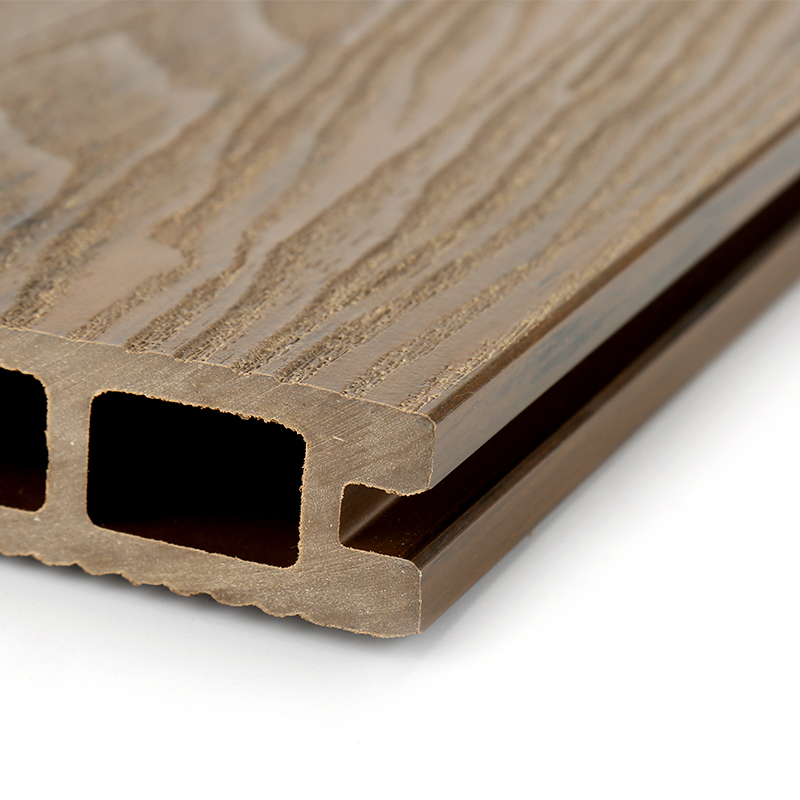 WPC Composite Outdoor Decking Flooring Solid Hard Wood Composite Decking Board Wall Board 3D Wood Grain WPC Decking