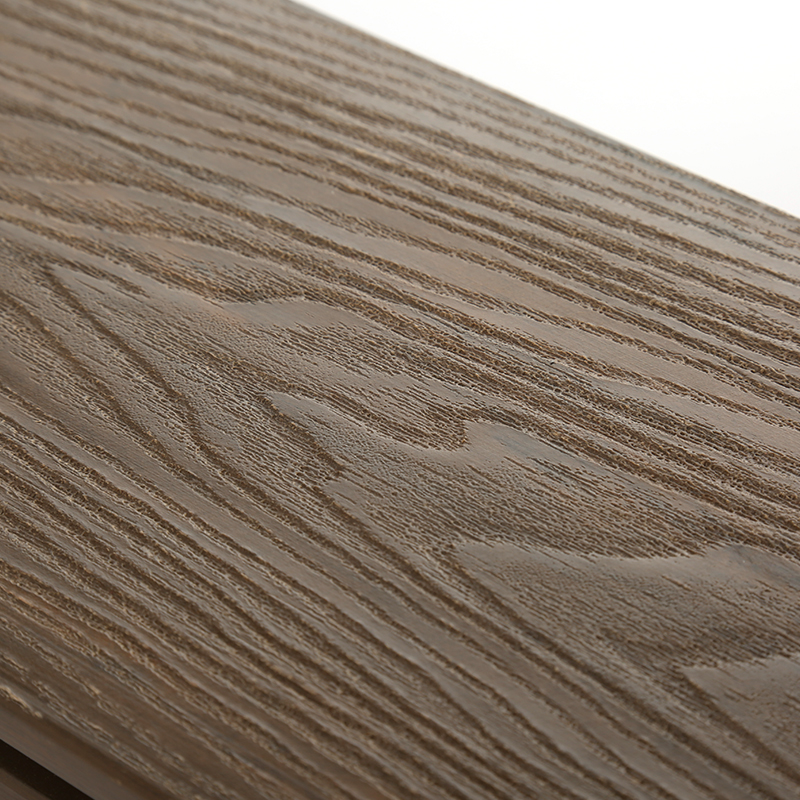 WPC Composite Outdoor Decking Flooring Solid Hard Wood Composite Decking Board Wall Board 3D Wood Grain WPC Decking