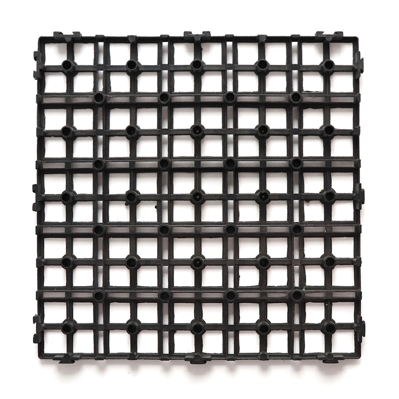 Four Way Interlocking Recycled Plastic Base Grid for WPC Composite Deck Tiles Perfect for Outdoor Flooring Support and Easy Installation