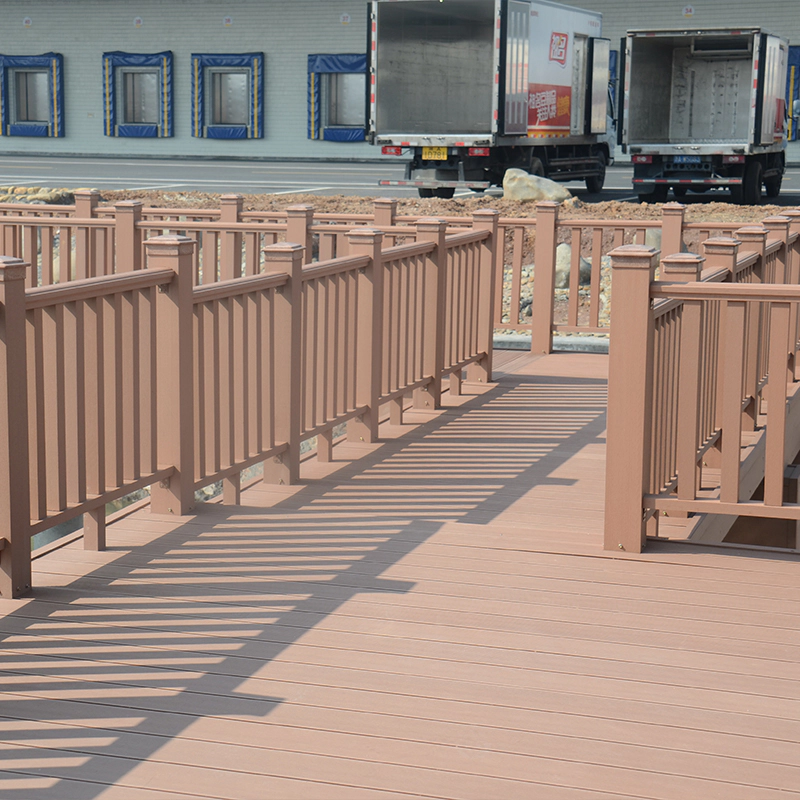 WPC Garden Park Plank Road Wooden Bridge Patio Stairway Composite Deck Railing