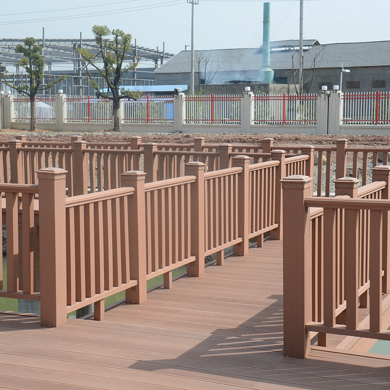 WPC Garden Park Plank Road Wooden Bridge Patio Stairway Composite Deck Railing