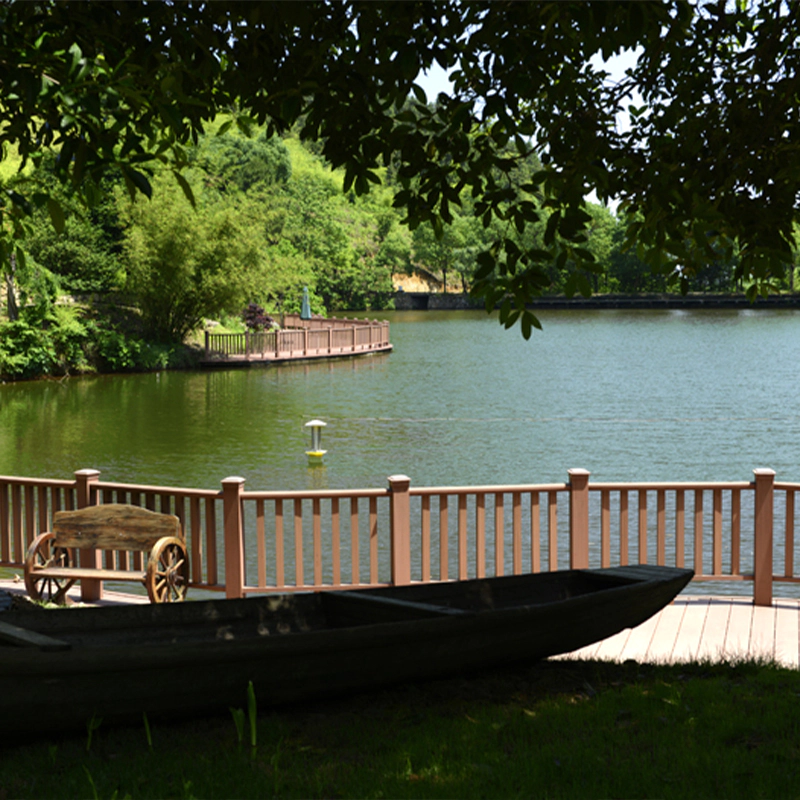 Modern WPC Composite Railings for Pedestrian Bridges in Parks and Gardens