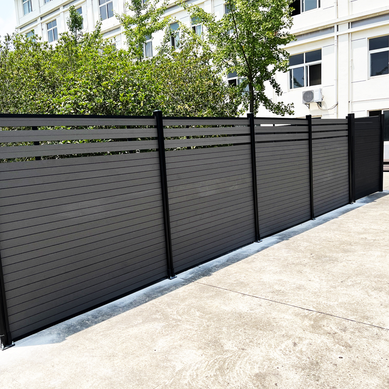 Outdoor Waterproof Moisture-Proof 6ft.H X 8ft.WPC Fence Board for Villa Garden Low Maintenance Co-Extruded Fencing Gate