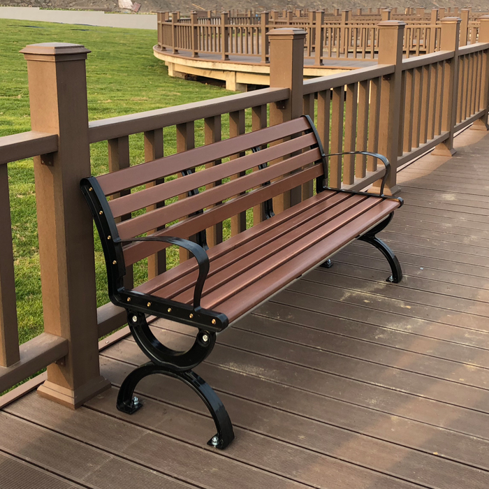 Waterproof WPC Outdoor Composite Handrail Railing for Garden Pathways and Corridors