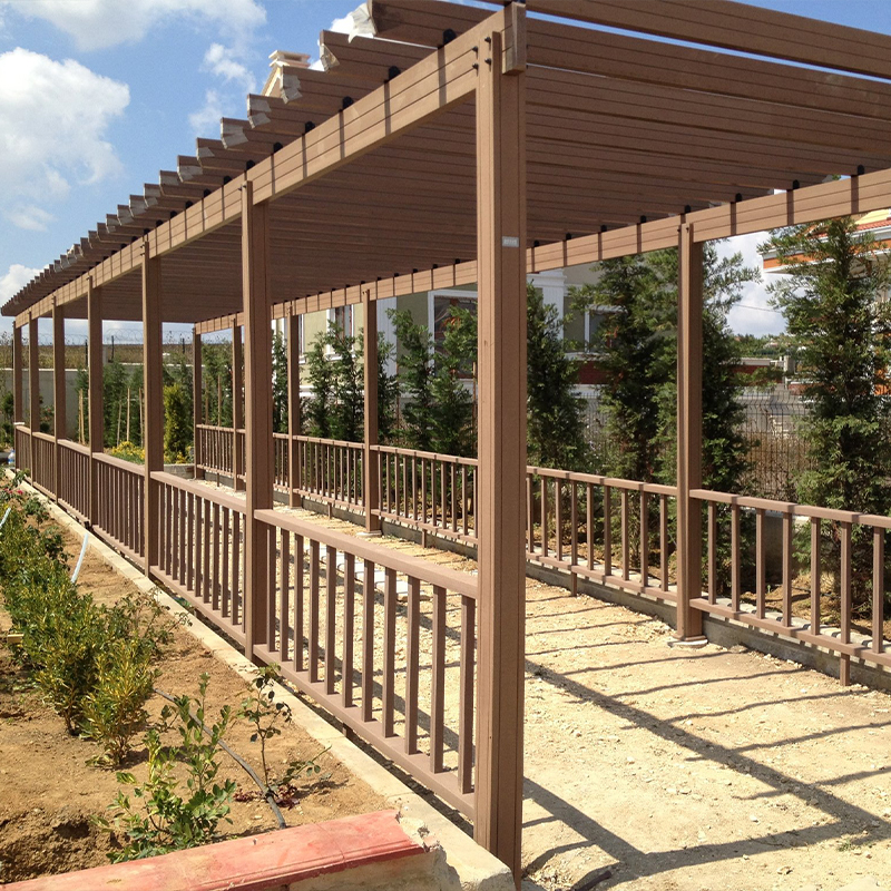 Stylish Durable Eco Friendly WPC Outdoor Pergola for Garden Balcony Patio and Terrace Made from Wood Plastic Composite