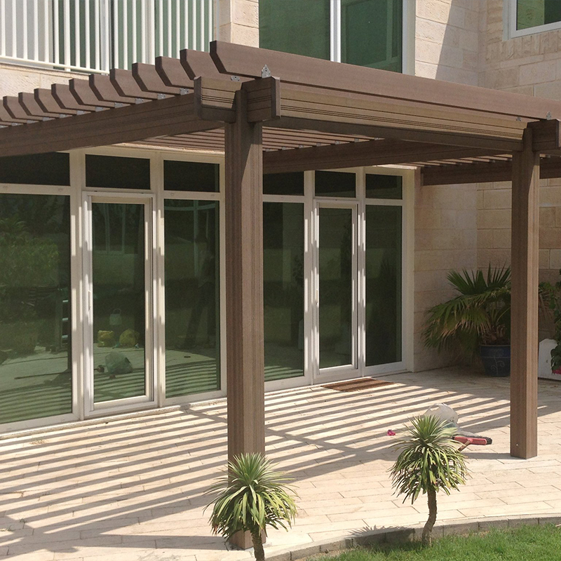 Stylish Durable Eco Friendly WPC Outdoor Pergola for Garden Balcony Patio and Terrace Made from Wood Plastic Composite