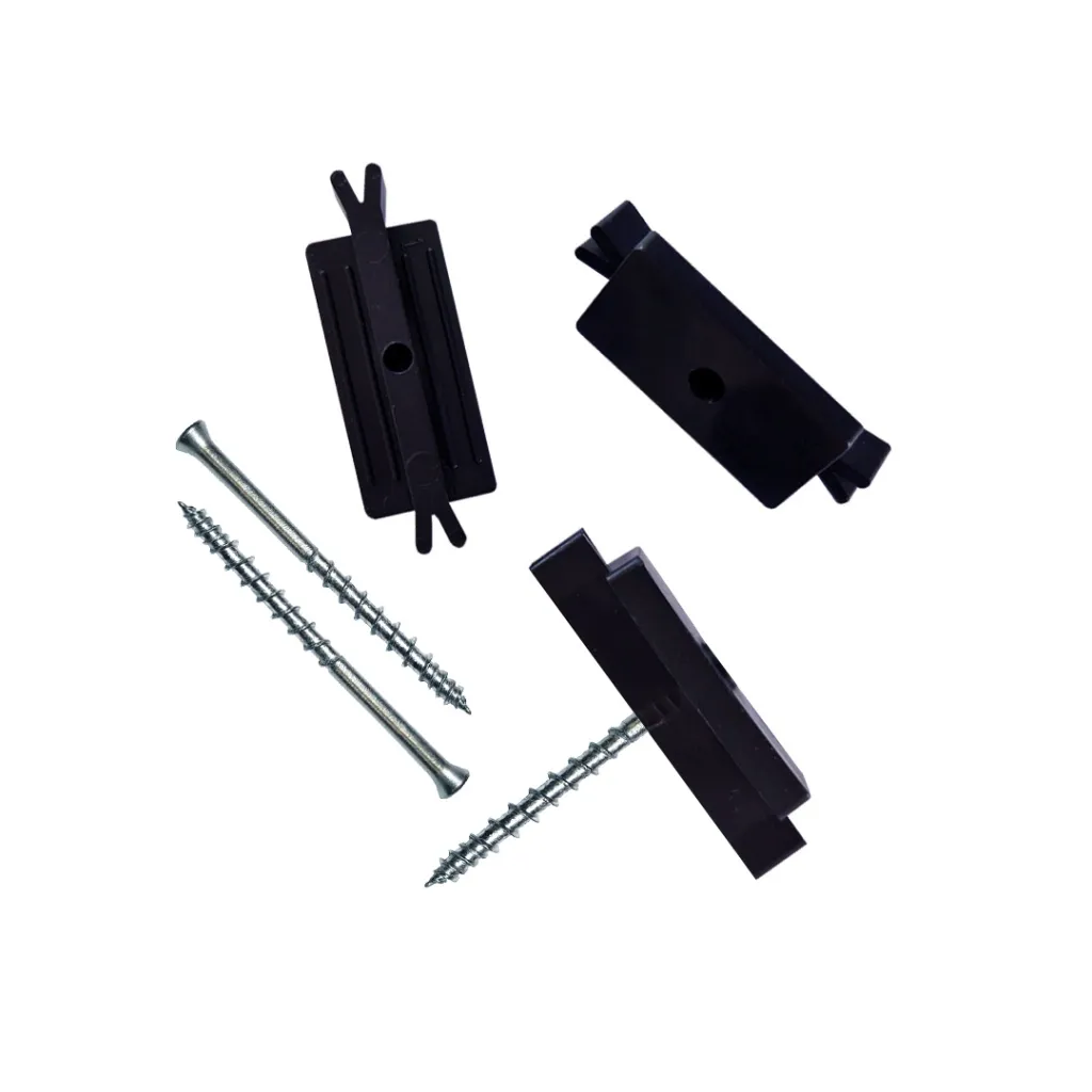 Plastic Clips for WPC Decking Accessories Hardware Hidden Fastener System Wpc Decking Plastic Clips